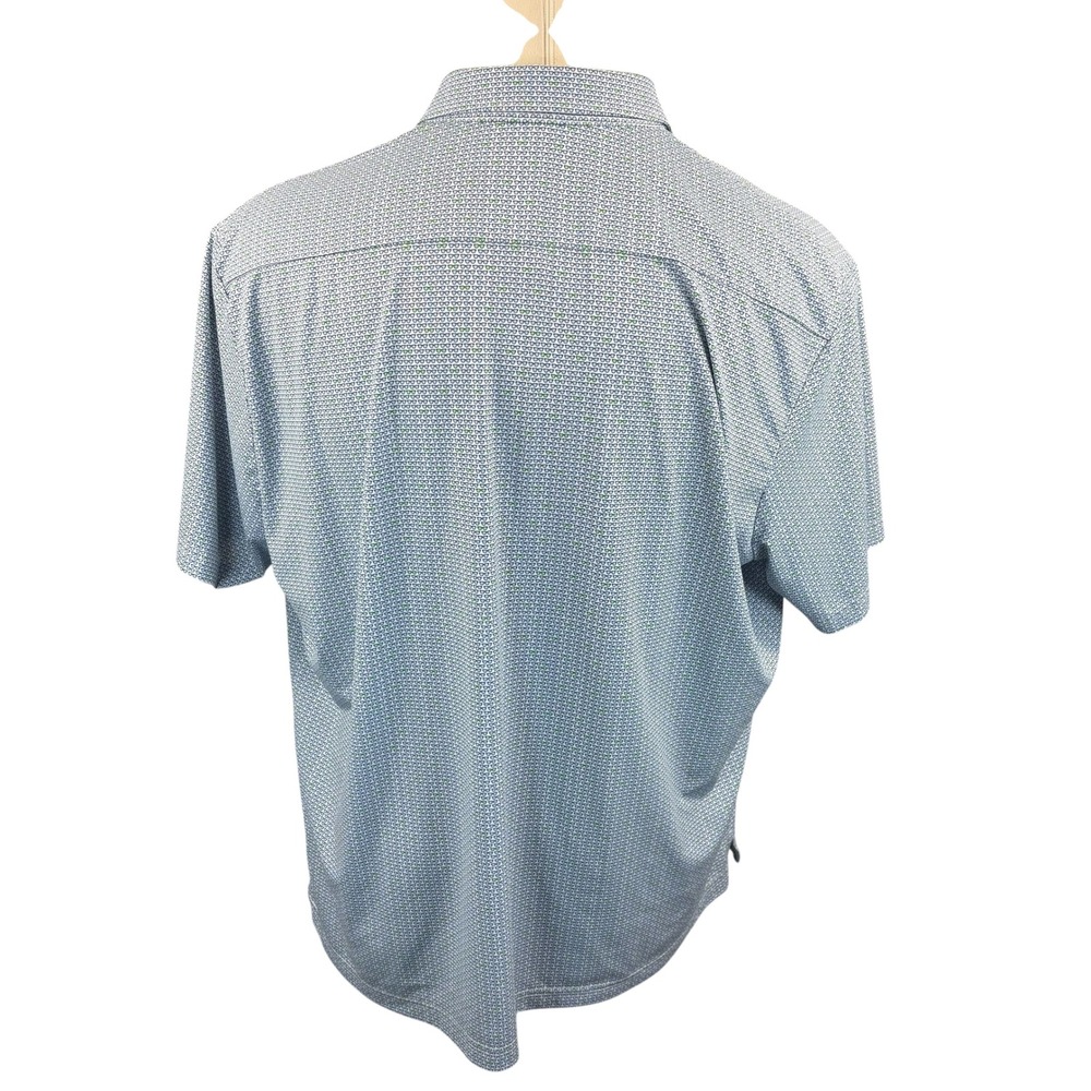Hart Schaffner Marx Mens XXL Blue Sunglasses Print Luxury Performance Shirt - Picture 4 of 5